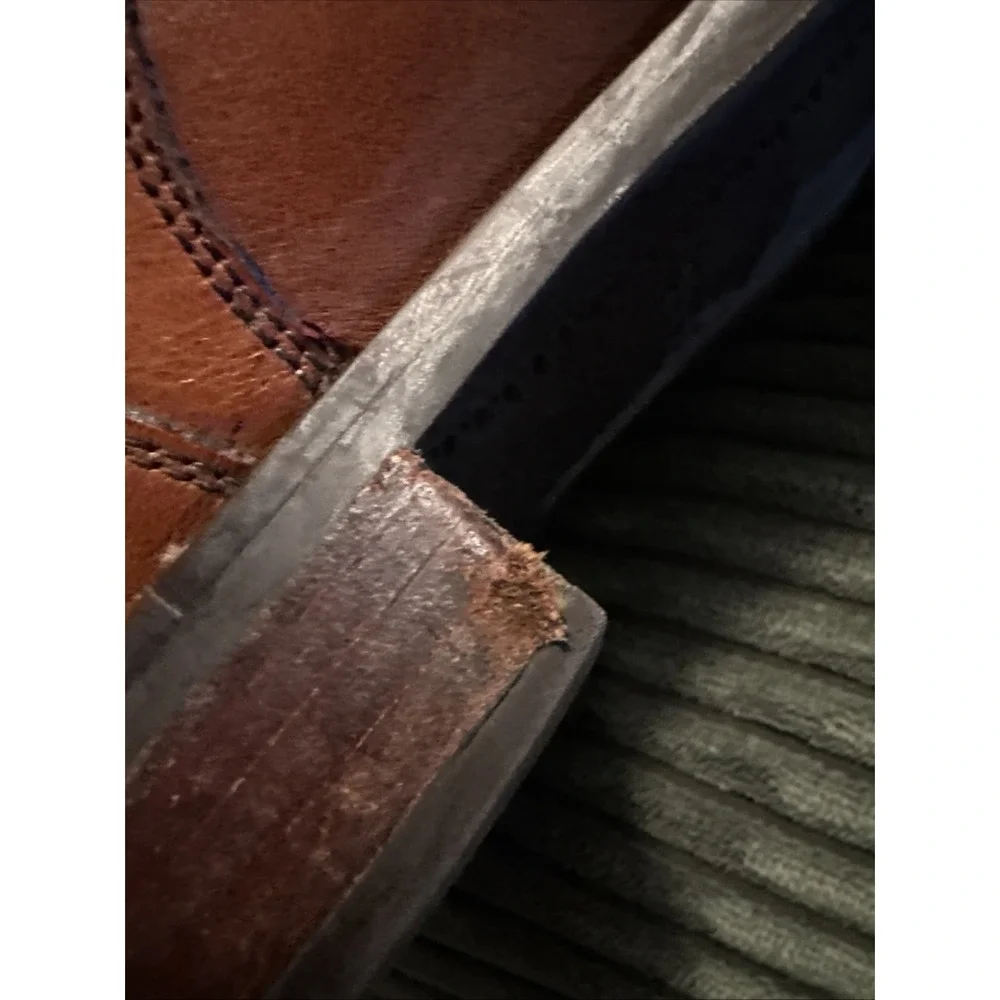 Cole Haan Lenox Hill Split Toe Leather Oxford Shoes Lt Brown Ms 13 M C11629 $250